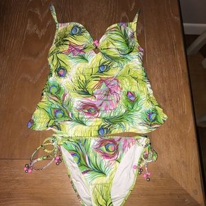 Nanette Lepore tankini with bikini bottoms